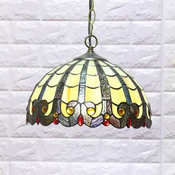 Tiffany Piekariņu Gaismas Ziedu Led Vitrāžas Kulons Lampas Piekare Gaismekļa Krāsu Stikla Dzīvojamā Istaba Pakārt Lampu hanglamp