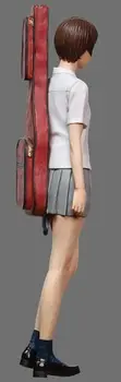 1/20 daļu no 80mm mūsdienu meitene stāv ar Ģitāru 80mm Sveķu attēls Modelis komplekti, Miniatūras gk Unassembly Unpainted