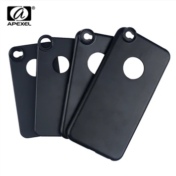 APEXEL Vienkāršu, vienkrāsainu Melnu Mobilo Telefonu Plastmasas korpuss Ar 17 mm Vītni Objektīvs Tālruņa Objektīva Lieta Par iPhone 6 7 Samsung S8 S9