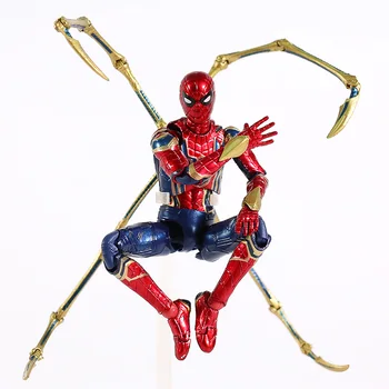 Medicom MAFEX NĒ. 081 Dzelzs Spider Zirnekļcilvēka Avengers Infinity Kara PVC Rīcības Attēls Kolekcionējamus Modelis Rotaļlietas