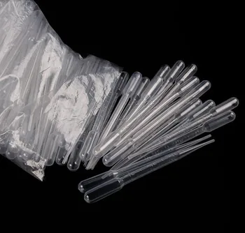 100 Gab./daudz 0,5 ml Vienreizējās lietošanas Plastmasas Acu Pilinātāju Iestatītu Pārsūtīšanas Graduētas Pipetes, Polietilēna Eksperimenta Medicīnas