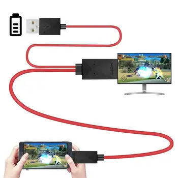 6.5 Pēdas MHL Micro USB uz HDMI Adapteri Pārveidotājs Kabelis 1080P HDTV Android Ierīcēm Samsung Galaxy S3 S4 S5 piezīme 3. Piezīme 2 Nr.