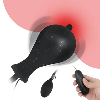 OLO Vibrators Paplašināt Piepūšams Anālais Plug Super Big Butt Plug Seksa Rotaļlietas, Lai Sieviete Vīriešu Geju Anālā Expander Tūpļa Dildo 10 Biežums