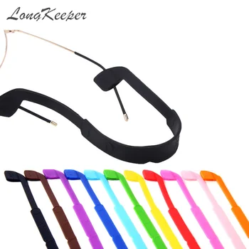LongKeeper 1gb Konfektes Krāsa Elastīgs Silikona Brilles Saulesbrilles, Siksnas Ķēdes Sporta Anti-Slip Brilles Tauvas Joslas Vadu Turētājs