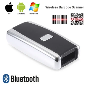 Mini svītru Kodu Skeneri, Bluetooth 1D 2D Mobilās Bezvadu Svītrkodu Lasītājs, kas ļauj Ipad, IPhone, Android Tablet PC Portatīvie Rokas Skeneri