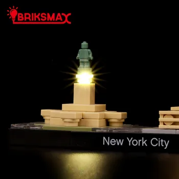 BriksMax Led Light Up Komplekts 21028 Arhitektūras New York City ，(NAV iekļauts Modelis)