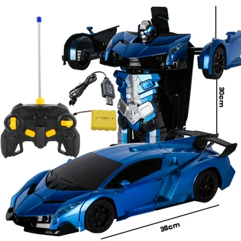 Ir 2021. Žests uzrādi RC Auto Transformācijas Roboti Modeļi 1/12 Tālvadības Automašīnas Braukšanas Sporta Automašīnām Rotaļu Automašīnu Pieaugušo/Bērnu
