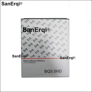 2600mAh Tālruņa akumulatora BQ Aquaris HD 5.0 5.0 HD Mobilā tālruņa akumulators SanErqi