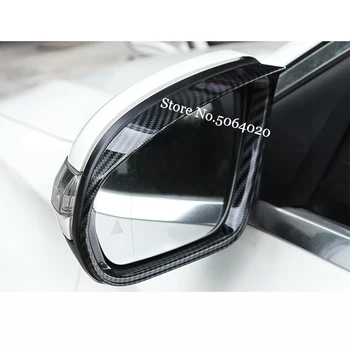 ABS Chrome/Oglekļa Šķiedras Auto sānu durvis atpakaļskata spogulī, bloķēt lietus uzacu Par Mercedes Benz B C E S GLB GLC Klases W205 W213 2gab