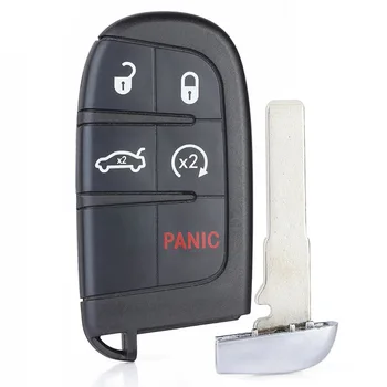 KEYECU Nomaiņa Smart Tālvadības pults, Auto Atslēgu Ar 4/ 5 Pogas & 433MHz - FOB par Fiat 500 L / Jeep Renegade FCC: M3N-40821302