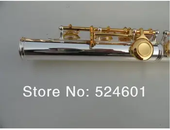 271S Bezmaksas Piegāde Studentu Flauta Tips Nelielu Elkoņa 16 Atslēgas Caurumu Atveres C Flauta Sudraba Struktūra, Zelta Atslēgas Instruments, Flauta