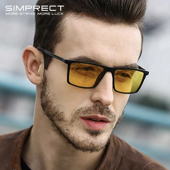 SIMPRECT Polarizētās Saulesbrilles Vīriešiem Ir 2021. Spoguļa Laukuma Saulesbrilles Vīriešiem, Retro, Vintage, Saules Brilles Anti-Glare Vadītāja Oculos