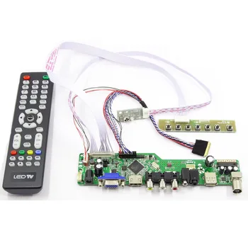 Latumab Jaunu Komplektu N156BGE-L11 TV+HDMI+VGA+USB LCD LED ekrānu Kontrollera Draiveri Valdes 15.6 collu 1366×768 40 adatas LCD Ekrāns