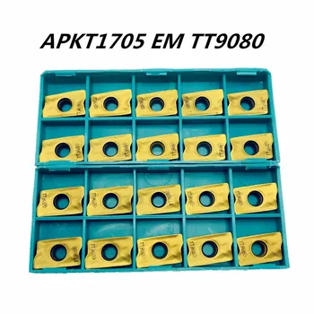 Virpas karbīda ielikt APKT APKT1705 UZ TT9080 Metāla CNC APMT virpas, detaļu rīku APMT1604 PDER TT9080 par maināmas, pārvietojamas starplikas frēze