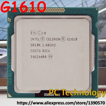 Oriģinālā Intel Celeron G1610 2.6 GHz 2MB 55W Dual-Core LGA1155 galddatoru procesoru CPU Bezmaksas piegāde