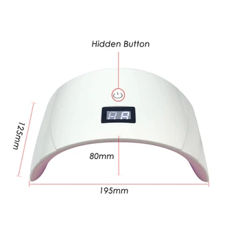 Arte Clavo UV Led Nagu Lampa 36W Visiem Želejas 30S 60S Slēdža Nagu Gēla Manikīrs, Nagu Žāvētāji Automātisko Sensoru, Smart Touch Poga