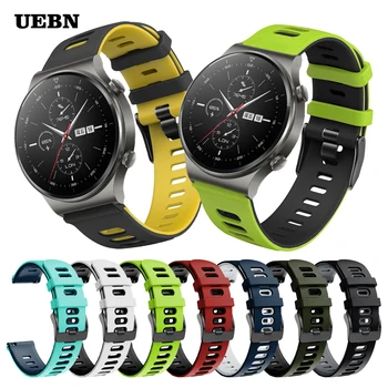 UEBN Sporta Silikona Correa Rokas Joslā, lai Huawei Skatīties GT 2 Pro Siksnu Huawei Skatīties GT 2 42mm 46mm & 2e Aproce watchbands