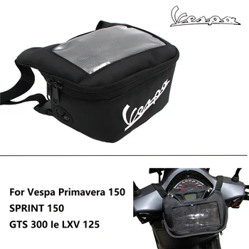 Par Vespa GTS GTV LX LXV Sprint Primavera 50 125 250 300 300ie ūdensnecaurlaidīga soma austiņu GPS navigācijas soma