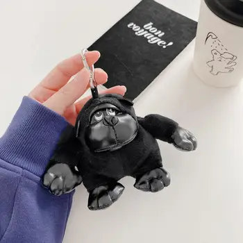 Luksusa gorilla, lai airpods 2 lieta gudrs Silikona Plīša shell Bezvadu Bluetooth austiņas vāks gaisa pākstis 1 2 gadījumos piederumi