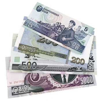 Ziemeļkorejas Banknošu Kolekcija 5/200/500/5000 Korejas-Ziemeļu Uzvarēja Autentisks Valūtas Uncirculated Naudas Savācējs, banknotes