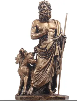 Hades atjaunot senās paražas, dekorēts sveķu modeļi grieķu dievi karotājiem un bruņiniekiem attēls rotā Skulptūra statuja