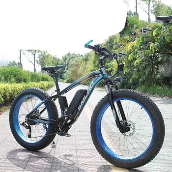 Elektrisko velosipēdu 48V 1000W Elektriskā Tauku velosipēdu 17Ah Litija akumulators ebike elektriskais kalnu velosipēds Pludmales Velosipēdi Elektriskie Velosipēdi