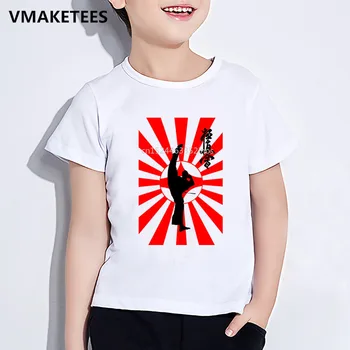 Bērniem Vasarā Īsām Piedurknēm Meitenēm & Zēniem T krekls Bērniem Kyokushin Karate Print T-krekls, Ērti Ikdienas Bērnu Apģērbu,ooo699
