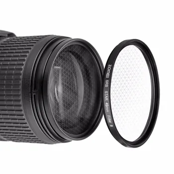 ZOMEI Star filtrs 4/6 /8 Punkti 52/55/58/62/67/72/77mm Canon Nikon DSLR Kameras Objektīvs