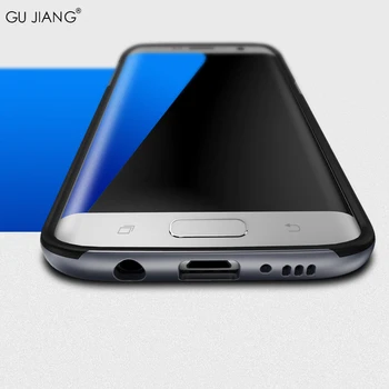 Sākotnējā GU JIANG Pavisam 2 1 Gadījumā Dual-layer Silikona Gadījumā Pilnu Protector for Samsung Galaxy S7 & S7 malas Aizmugurējo Vāciņu Mājokļu