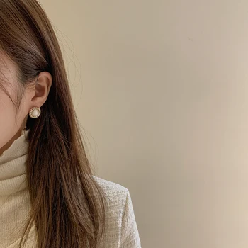 Izsmalcinātu Greznību Kārta Opal Zelta Auskari Sievieti Modes korejas Rotaslietas Kāzu svinības Meitene ir Seksīga Auskari Dāvanu Piederumi