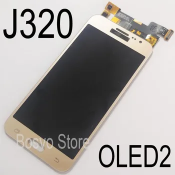 Vairumtirdzniecības 10 Gab./Lote Samsung J3. Gadam J320 LCD Ekrāns ar touch Digitizer montāža OLED2