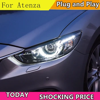 Doxa Car Styling par Mazda6-2017 Atenza LED Lukturu Mazda 6 Lukturi DRL Objektīvs Dubultās Staru HID H7 Xenon Auto Aksesuāri