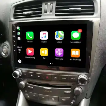 Auto Multimedia Player Četrkodolu Android 8.0 Automašīnas Radio, GPS Navigācija, Zems modelis Lexus IS250 IS200 IS220 IS300 2006-2012