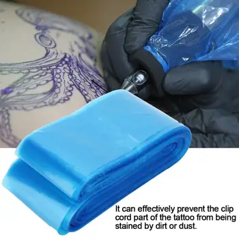 Tetovējums Piegādēm, 100gab Vienreizējās lietošanas Tetovējums Mašīna Klipu Vadu Piedurknēm Aizsardzības Somas Aptver Tetovējums Piegādēm Tetovējums Supplie