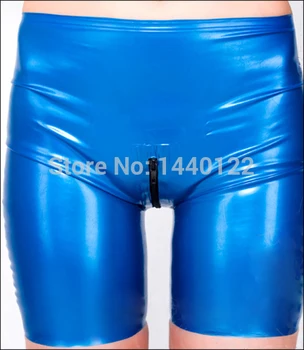 Sieviešu zilā lateksa bikses sexy gumijas bikses, zeķes apakšveļa, eksotiskie apģērbi sievietēm liela izmēra karstā pārdošanas S-XXL