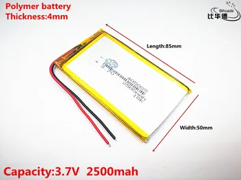 10pcs Litru enerģijas akumulators, Labas Qulity 3,7 V,2500mAH 405085 Polimēra litija jonu / Litija jonu akumulators tablet pc BANKA,GPS,mp3,mp4