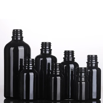 10pcs/lot 10 ml 15ml 30ml 50ml Stikla Melnās Pudeles Pilinātāju Ēteriskās Eļļas Pudeles Smaržas Armatherapy Grims Konteineri