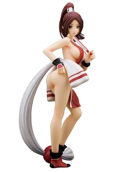 2 Krāsu Japāna Seksīga Meitene Mai Shiranui PVC Darbības Rādītāji Spēle KOF Karaļa Fighters XIII Anime Attēlu Kolekciju Modelis Rotaļlietas