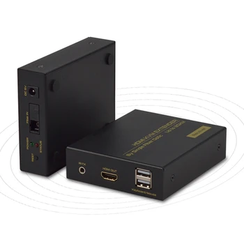 FJGEAR HDMI KVM Extender 1080P 60Hz 20KM USB IS KVM HDMI Optiskās Šķiedras Paplašinātājs par Tastatūru, Peli, Printeri, ES Plug