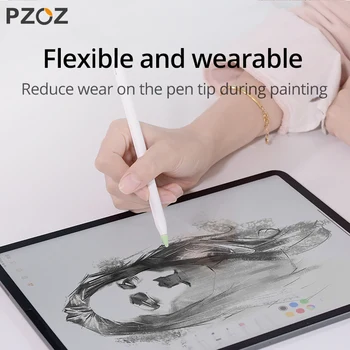 PZOZ 8pcs Aizsardzības Gadījumā ar Apple Zīmuli 1 2st Silikona Aizsargs, Ja Apple Pencil2 Pildspalvu Punktu Stylus Penpoint uz Lietu