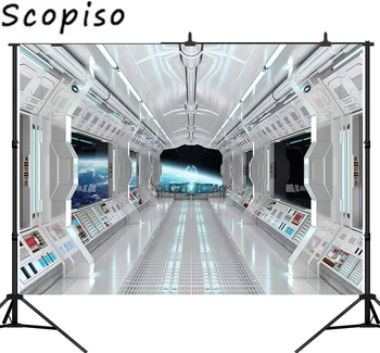 Scopiso Kosmosa kosmosa planētas elementi iekārtoti tēmu foto fons Vinila audums Datora drukāt sienas fotogrāfijā fona