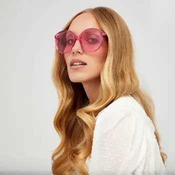 Sieviešu, Vīriešu Kārtas Saulesbrilles Vintage Konfektes krāsu Zīmola Dizainere Augstas Kvalitātes modes Cateye, Saules Brilles Vasaras Briļļu