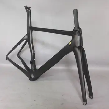 Jaunu produktu nulles peļņas Aero dizaina Ultravieglajiem UD oglekļa ceļu velosipēds rāmis, oglekļa šķiedras sacīkšu velosipēdu frame700c pieņemt krāsošana