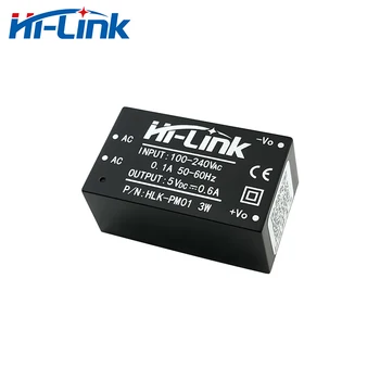 Bezmaksas piegāde 2gab/daudz jaunu Hi-Link ac dc 5v 3w mini barošanas modulis 220v izolētas switch mode power moduļa piegādes HLK-PM01