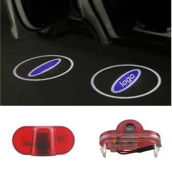 2x LED Auto Durvīm, Gaismas Pieklājīgi Logo Lāzera Projektoru Garu Ēnu Lampas Ford Mondeo MK4 S-MAX