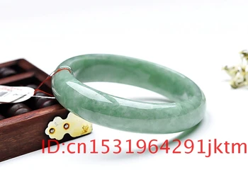 Jade Rokassprādze Rokassprādzes Dabas Sievietes par Vīriešu Modes Zaļā Šarmu Ķīnas Amuletu Rotaslietas 5A+ Dāvanas