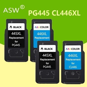 ASW PG-445 CL-446 PG445 CL 446 Saderīgu PG445XL 445XL tintes kārtridži Canon PIXMA MG 2440 2540 2940 MX494 IP2840 printeri
