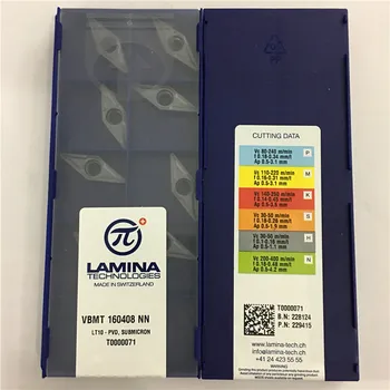 VBMT160408NN LT10 Oriģināls LAMINA karbīda ielikt ar labāko kvalitāti 10pcs/daudz bezmaksas piegāde
