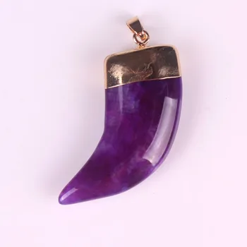 Ekskluzīvu Ragu Modes Atdzist Amuletu Cilšu Pūķis Vēnām Onyx Kulons Dabas Rotaslietas Iestatījumu Zelta tonis Fit Zelta Kaklarota