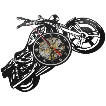 Motociklu akrila Ieraksts Sienas Pulkstenis Motociklu Laiku Pulksteņi Skatīties Māja Motociklu Sienas Mākslas Dekoru Pulkstenis